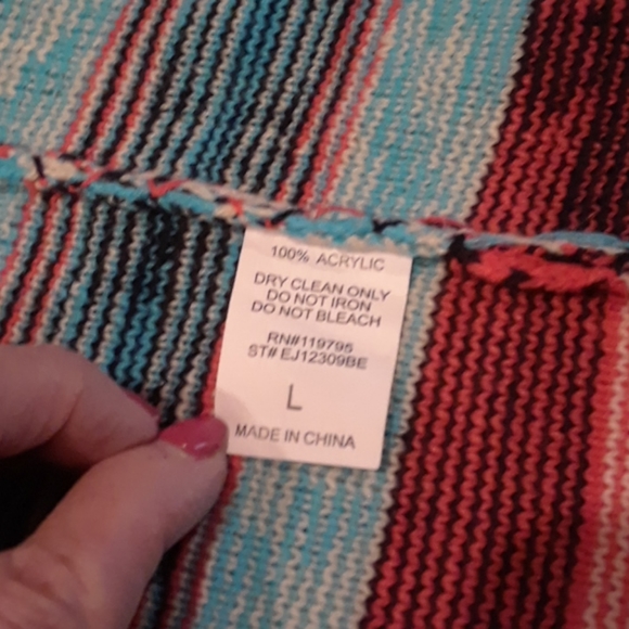 Beautiful southwest cardigan size large - Picture 6 of 6